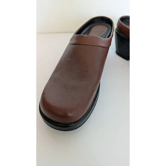 Dansko Professional Nurse Clogs Womens EU 41 Brown Leather Comfort Work Shoes - Picture 6 of 7